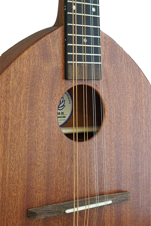 Mandolina plana Ashbury AM-110. Top y cuerpo Sapele liso. De Hobgoblin Music Foto 3 de 4