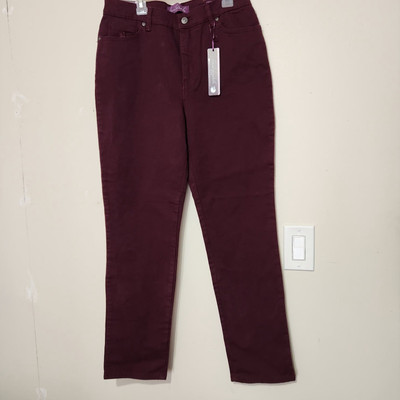 Gloria vanderbilt amanda slimming jeans Size 8 Purple Stretch Soft Touch   B5
