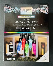 Gemmy 5969253 Orchestra of Lights, Color-Changing, 24 LED Faceted Mini Lights