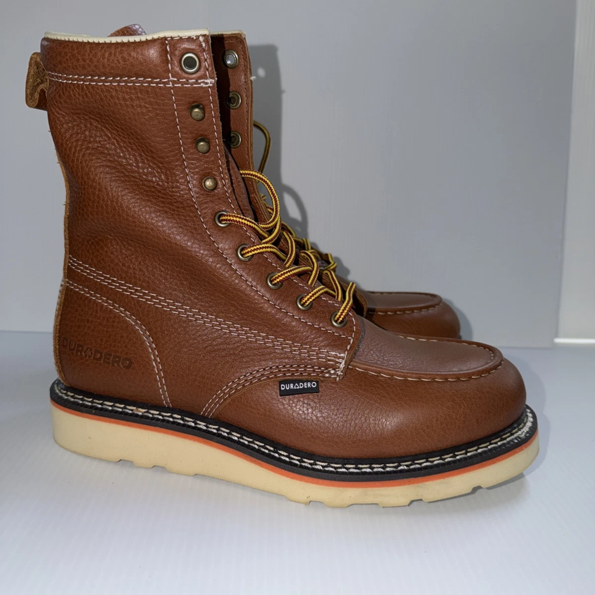 Leather Upper Steel Toe Boots for Men for sale | eBay