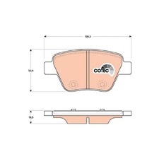 Satz Bremsbeläge Bremsklötze hinten für VW Scirocco 137 3 Touran 1T1 24411643