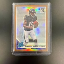 2019 Panini Donruss Optic Bronze Rated Rookie Marquise Brown Ravens Card. rookie card picture