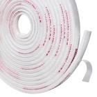 White Adhesive Brush Seal Weather Stripping, 11/32 x 3/16 x 90 ft, Door