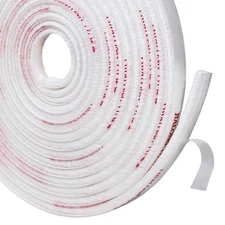 White Adhesive Brush Seal Weather Stripping, 11/32 x 3/16 x 90 ft, Door