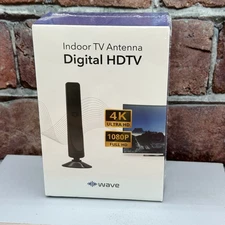 Indoor TV Antenna  Digital HDTV  4K Ultra HD & 1080P Full HD Wave New Sealed