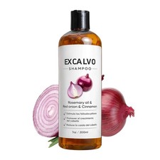 EXCALVO Shampoo With Rosemary Oil, Red Onion, Cinnamon, Prevent Hair Loss 200ml