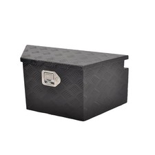 26x13.3x12 Aluminum Tongue Tool Box Wide Utility Trailer Toolbox Rv Storage