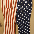 Judy Blue Plus Red White Blue Stars & Stripes Patriotic Flared Jeans — photo 3