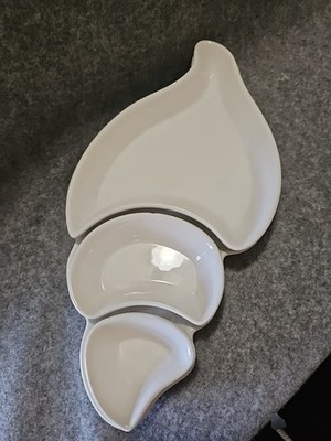 Studio Nova Conch Seashell Platter Ahoy With 3 Bowls. READ