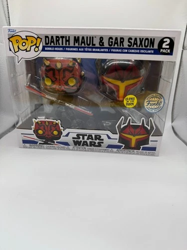 Funko Pop! Vinyl: Star Wars - Darth Maul & Gar Saxon - 2 Pack Glow in Dark