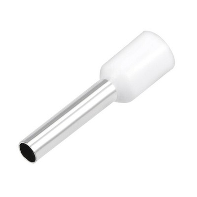 VE2510 Insulated Cord Pin End Electrical Crimp Terminal AWG14 White 1000 Pcs  *p