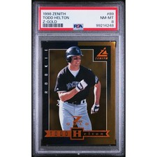 1998 Zenith Z-Gold #89 Todd Helton RC 60/100 PSA 8 Colorado Rockies - Pop 2