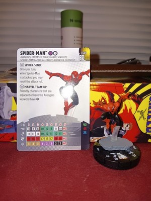 Heroclix Spider-Man #040 Super Rare Avengers 60th Anniversary Set