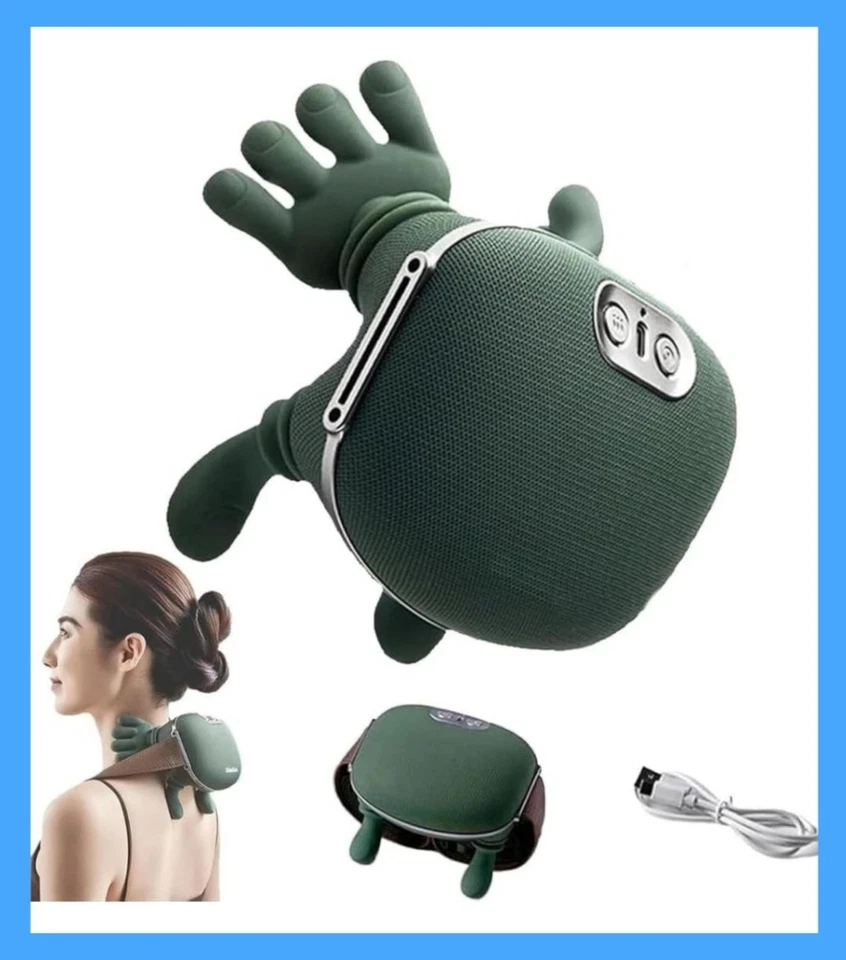 Massaggiatore Cervicale Collo Schiena Shiatsu Wireless Con Calore Rilassante Pro