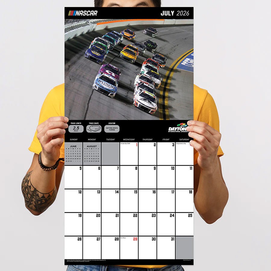 NASCAR Tracks 2026 Wall Calendar