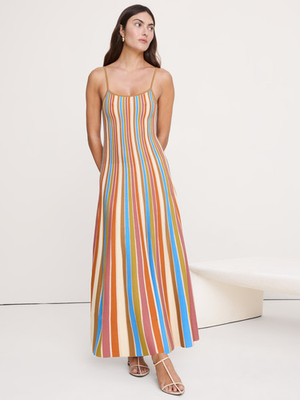 #ad #ad Sculpted Stripe Maxi Dress Banana Republic 29530 $139.99