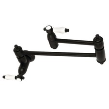 Kingston Brass KS310.BPL Bel-Air 3.8 GPM Wall Mounted Double - Black