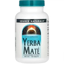 Source Naturals Yerba Mate 600 mg 90 Tabs - 12/2029
