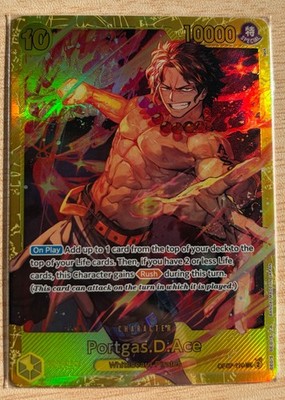 One Piece TCG OP07-119 Secret Rare Portgas D. Ace English