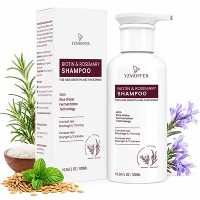 Hair Growth Shampoo for Thinning Hair: Advanced Biotin and Rosemary Shampoo w...