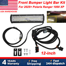 12 For 2025 Polaris Ranger 1000 Xp1000 Crew Front Bumper Light Bar Plugplay 12 For 2025 Polaris Ranger 1000 Xp1000 Crew Front Bumper Light Bar Plugplay