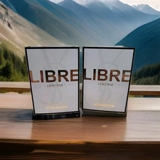 (2) NEW YSL LIBRE L'EAU NUE PARFUM DE PEAU SAMPLE SPRAY 2 ML / 0.06 FL OZ