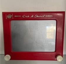 Vintage Original Ohio Art 505 Etch A Sketch Magic Screen Toy Red - Works