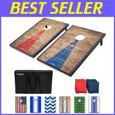 Cornhole Game Set with Carry Case - 8 Bean Bags