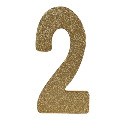 Beistle 3-D Glittered ''2'' Centerpiece - Birthday-Age Specific | Party Supply
