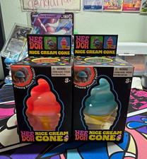 Nee Doh Nice Cream Cone Squishy Squeeze Toy, Multicolor 3 
