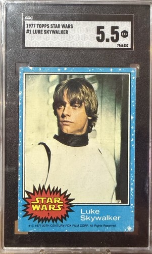 1977 Topps Star Wars #1 Luke Skywalker — SGC 5.5