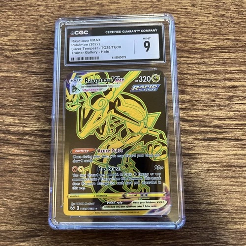 CGC 9 Pokemon Card Rayquaza Vmax TG29/TG30 Silver Tempest English Card [9]