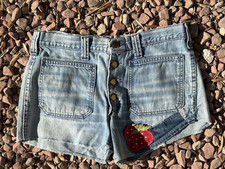 VINTAGE LEE Short Shorts Double Front Pockets-Button Fly-SO CUTE US Made