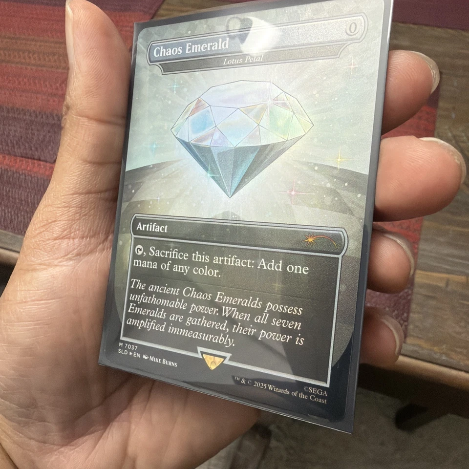 Chaos Emerald - Lotus Petal (7037) Secret Lair Drop Foil - Image 3 of 4