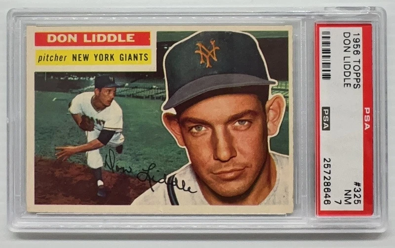 Don Liddle trading card