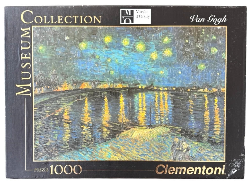 Clementoni Museum Collection 1000 Piece Van Gogh Starry Night on the Rhone - Image 3 of 4