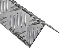 Profilo angolare alluminio mandorlato, spessore 1,5 mm, varie misure