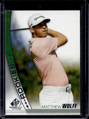 2021 SP Game Used Matthew Wolff RC #40 Rookie