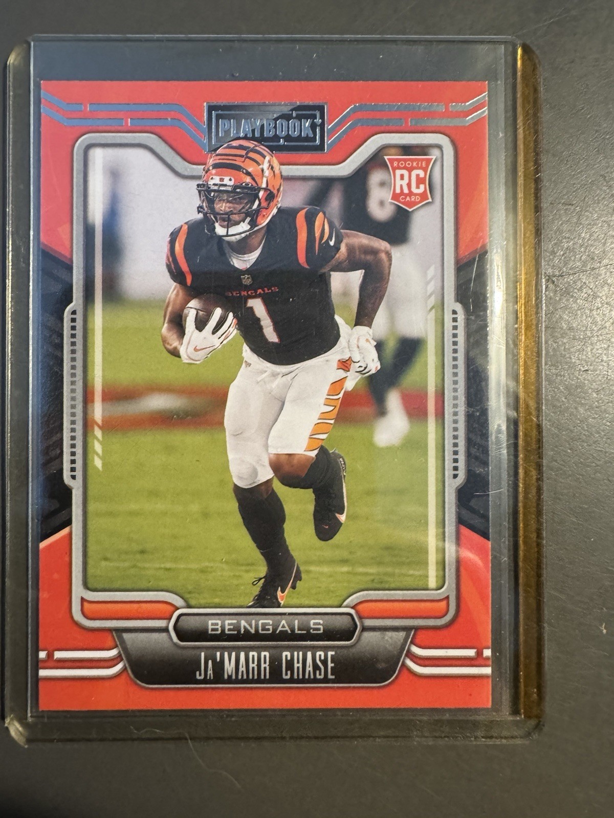 PANINI PLAYBOOK 2021 JA'MARR CHASE ROOKIE #105 CINCINNATI BENGALS NFL BASE