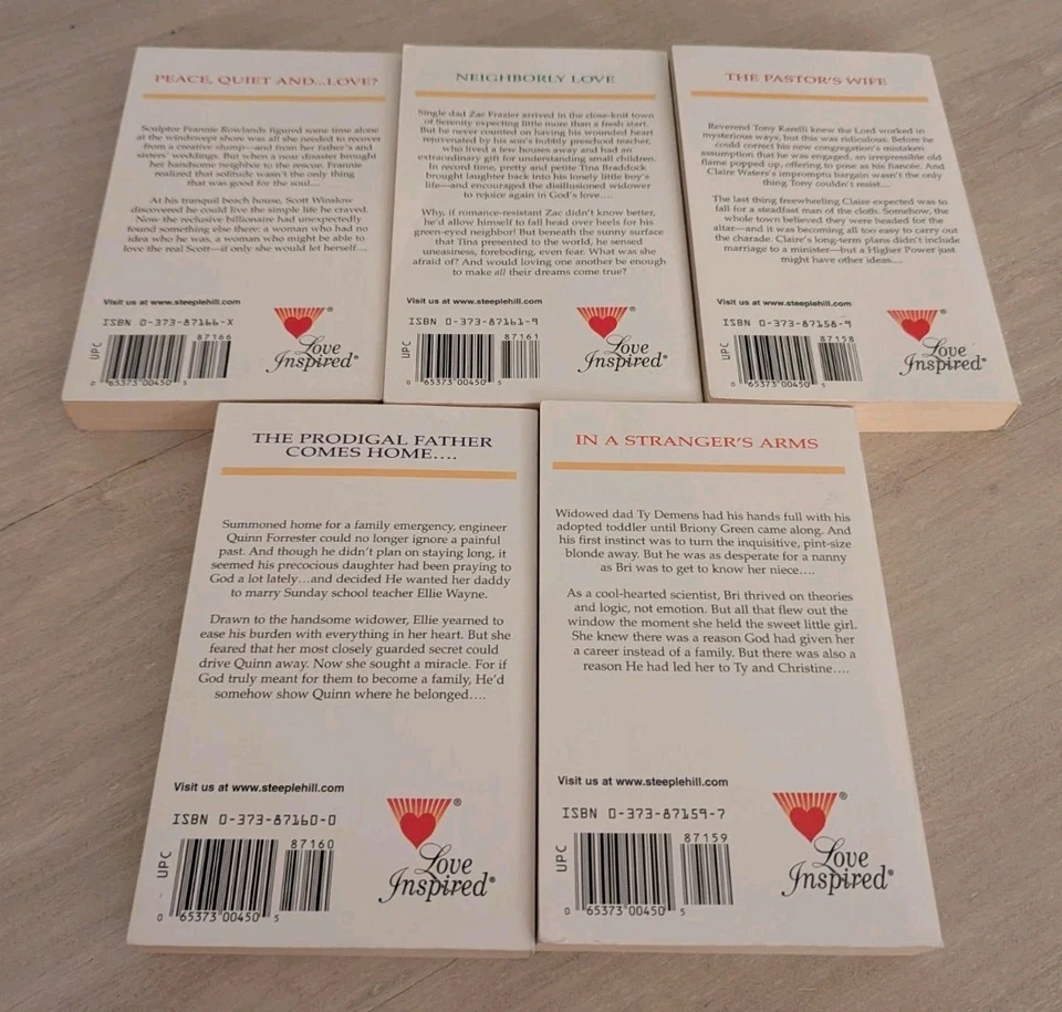 Love Inspired Harlequin Inspirational Romance Lot of 5 Books Christian Fiction - Image 2 of 2