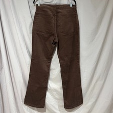 Plain Pocket Brown Corduroy Pants W32 L34 USA Made  Vintage Straight Leg Y2K