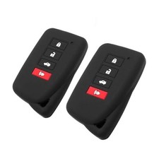 Silicone Key Fob Cover Fit for Lexus NX300h RX350 RX450h NX300 Black Black