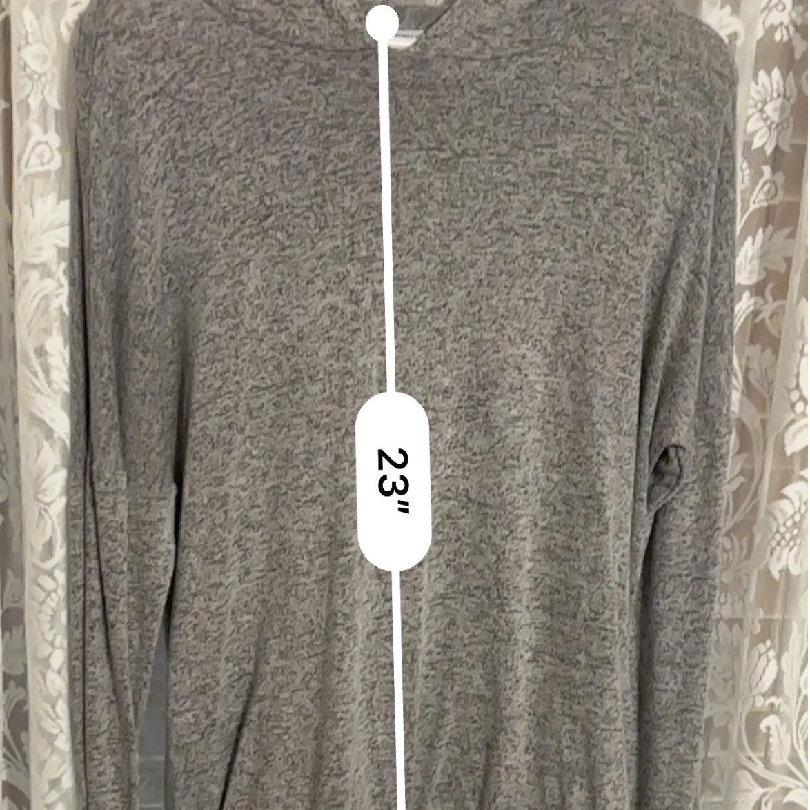 VETEMENTS Sonoma felpa con cappuccio coulisse pullover leggero tempo libero top grigio medio us intime ottimeioni