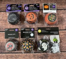 Wilton Halloween Standard Size Baking Cups Cupcake Liners Lot Of 6 Multicolor