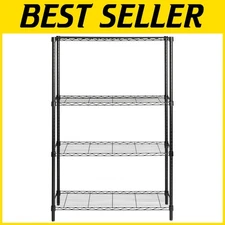 Versatile 4-Tier Storage Unit, Adjustable Shelves