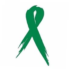 Liver Cancer Awareness Ribbon Logo Symbol Vinyl Stickers Symbol 5.5" 