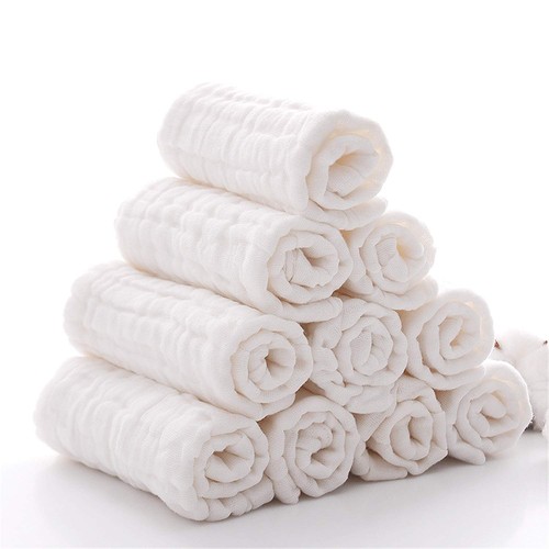 Baby Washcloths - Natural Cotton Baby - Soft Newborn Baby Face Towel for Sens... - Picture 7 of 8