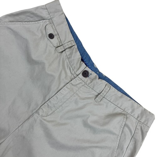 Crew Clothing Chino Shorts Beige Smart Pocket Zip Uk Men's Size XL - Picture 2 of 9