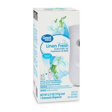 Automatic Air Freshener Spary Kit with1Refill Included, Linen Fresh, 2 pieces