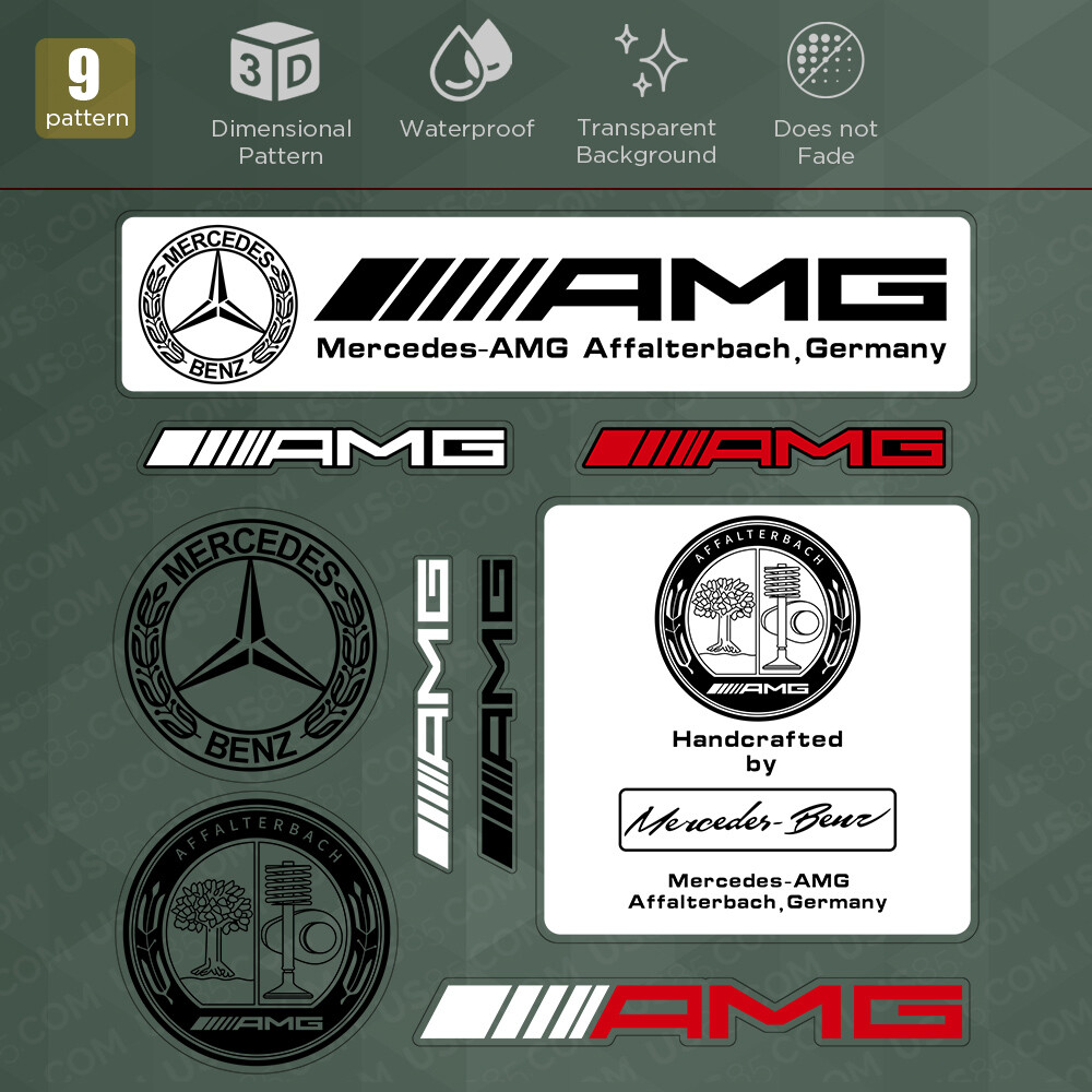 For Car AMG Laurel Racing Sticker Decal Stripes Logo Decoration Sport 9 ...